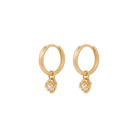 Forever & Always | Gold Lab Diamond Hoop Earrings | Chupi