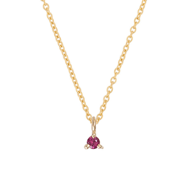 Lucky Star Birthstone Necklace - 14k Gold