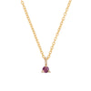 Thumbnail of Lucky Star Birthstone Necklace - 14k Gold