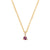 Lucky Star Birthstone Necklace - 14k Gold