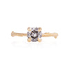 Thumbnail of Sparkle 1ct Grey Diamond Engagement Ring - 14k Gold Twig Band