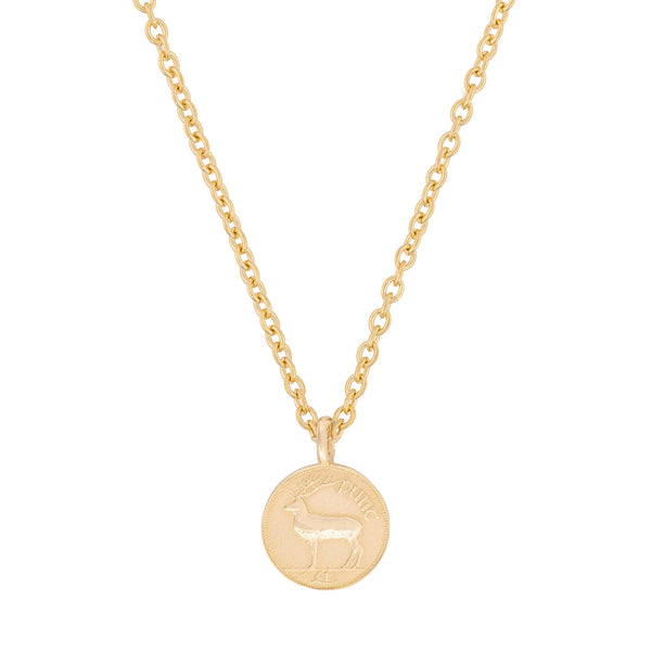 Worth Your Weight In Gold 1995 Stag Coin Necklace - 14k Gold