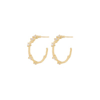 Thumbnail of Whispered Dreams Lab-Grown Diamond Hoop Earrings - 14k Gold