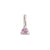 Lucky Star Birthstone Pendant - 14k White Gold