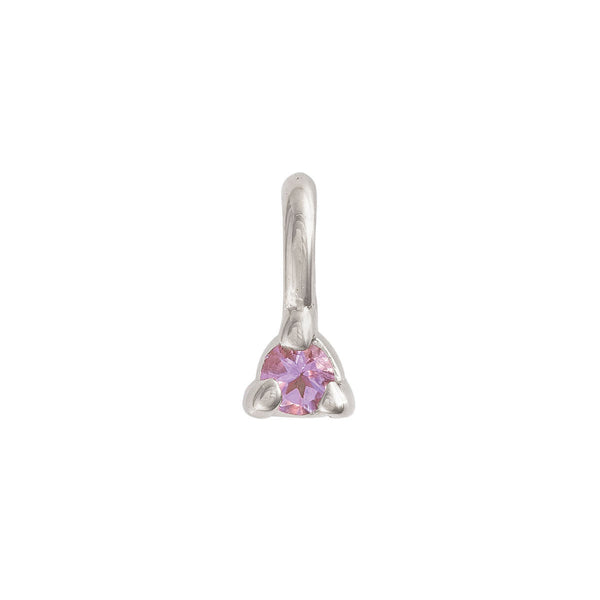 Alternative view of Lucky Star Birthstone Pendant - 14k White Gold