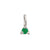 Lucky Star Birthstone Pendant - 14k White Gold