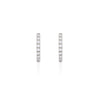 Thumbnail of Today Classic Diamond Eternity Huggies - 14k White Gold Earrings