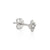 North Star Diamond Stud Earrings - 14k White Gold