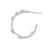 Thumbnail of Whispered Dreams Lab-Grown Diamond Hoop Earrings - 14k White Gold