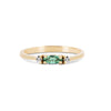 Thumbnail of Daydreamer Ring Marquise Emerald & Diamond Ring - 14k Polished Gold