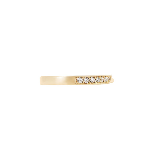 Alternative view of Follow Your Heart Diamond Wedding Ring - 14k Gold