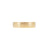 Hawthorn Bark Men's Wedding Ring - 14k Polished Gold (Wide Band)