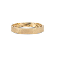 Thumbnail of Hawthorn Bark 4mm Men's Wedding Band - 14k Polished Gold