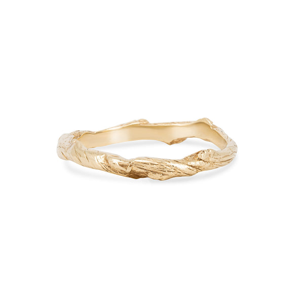 Hawthorn Twig Ring - 14k Gold