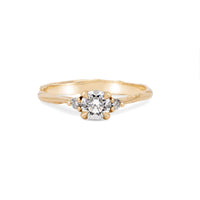 Thumbnail of Love is All 0.5ct Lab-Grown Diamond Engagement Ring - 14k Gold Twig Band