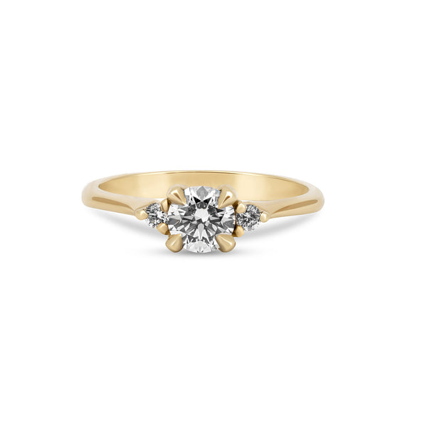 Love is All 0.5ct Lab-Grown Diamond Engagement Ring - 14k Gold Polished Band