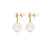 Luna Pearl Drop Earrings - 14k Gold