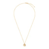 Thumbnail of Midi Disc Necklace - 14k Gold Initial Letter