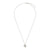 Midi Disc Necklace - 14k White Gold Initial Letter - One Disc