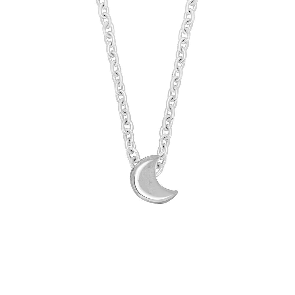 Sterling Silver Moon Necklace