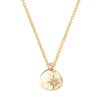 Thumbnail of North Star Diamond Necklace - 14k Gold