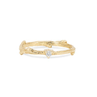 Thumbnail of Promise Me - 14k Gold Twig Band Diamond Ring