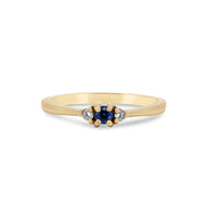 Promise me Tomorrow Blue Sapphire Ring - 14k Polished Gold