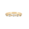 Thumbnail of Stars in the Sky Five Diamond Ring - 14k Gold Polished Band