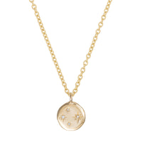 Thumbnail of Stars in the Sky Four Diamond Necklace - 14k Gold