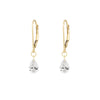 Thumbnail of Teardrop Diamond Earrings - 14k Gold