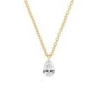 Thumbnail of Teardrop 0.5ct Diamond Necklace - 14k Gold