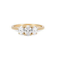 Thumbnail of Trilogy Oval 1ct Lab-Grown Diamond Engagement Ring - 14k Gold Polished Band