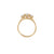 Trilogy Oval 2ct Lab-Grown Diamond Engagement Ring - 14k Gold Twig Band