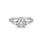 You, Me & Magic - Round Cut Three Stone Engagement Ring 14k White Gold