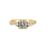 Thumbnail of You, Me & Magic 1ct Grey Diamond Engagement Ring - 14k Gold Twig Band